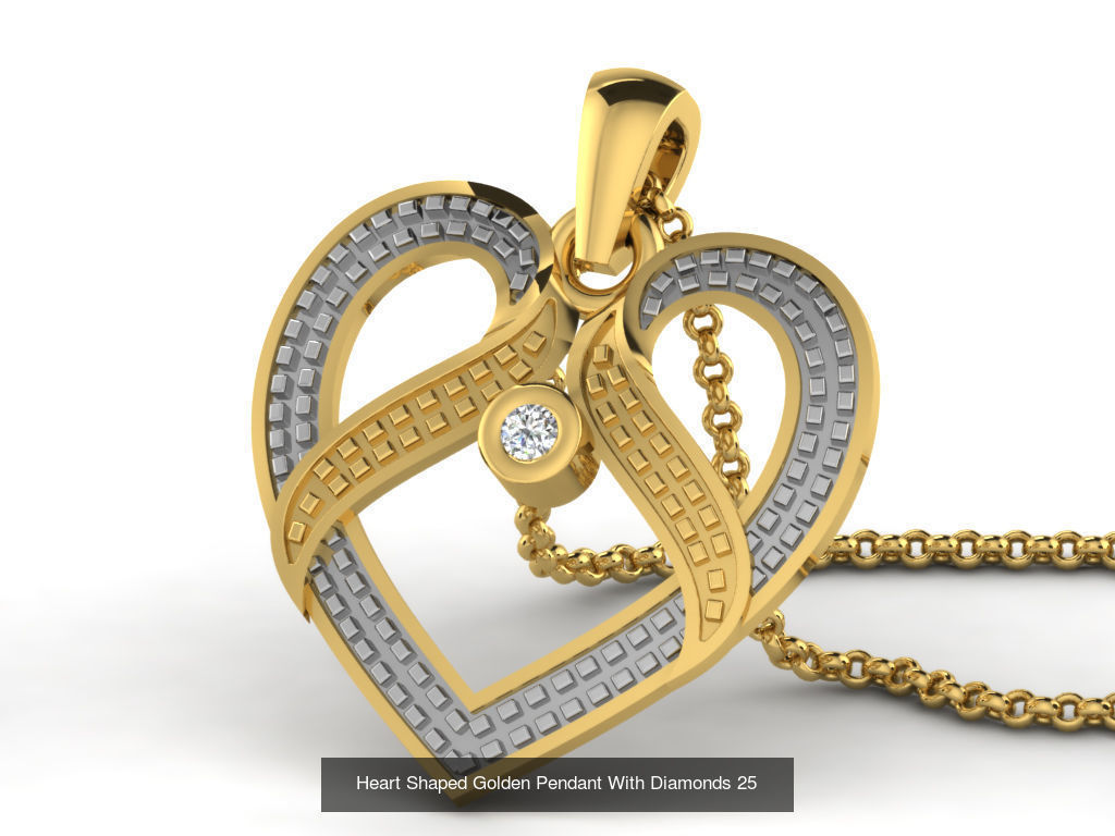 3DM 78 HEART PENDANT 3D Model Collection_56