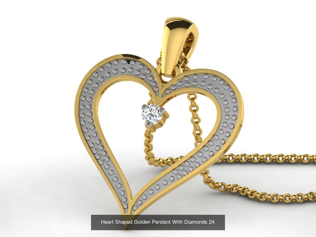 3DM 78 HEART PENDANT 3D Model Collection_55