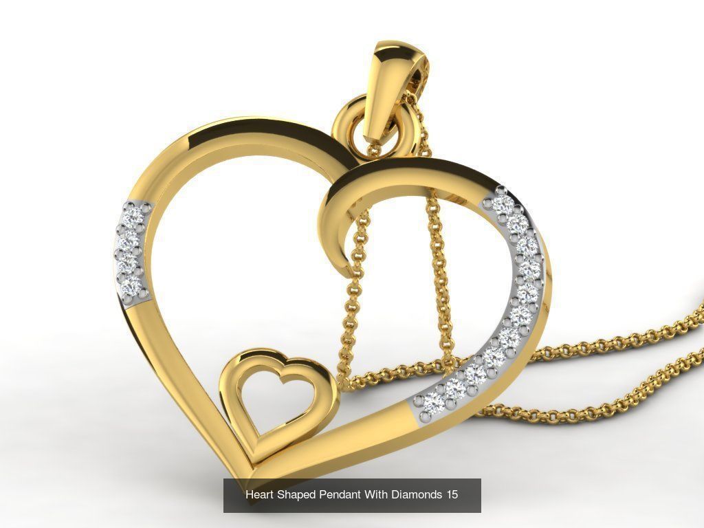 3DM 78 HEART PENDANT 3D Model Collection_29