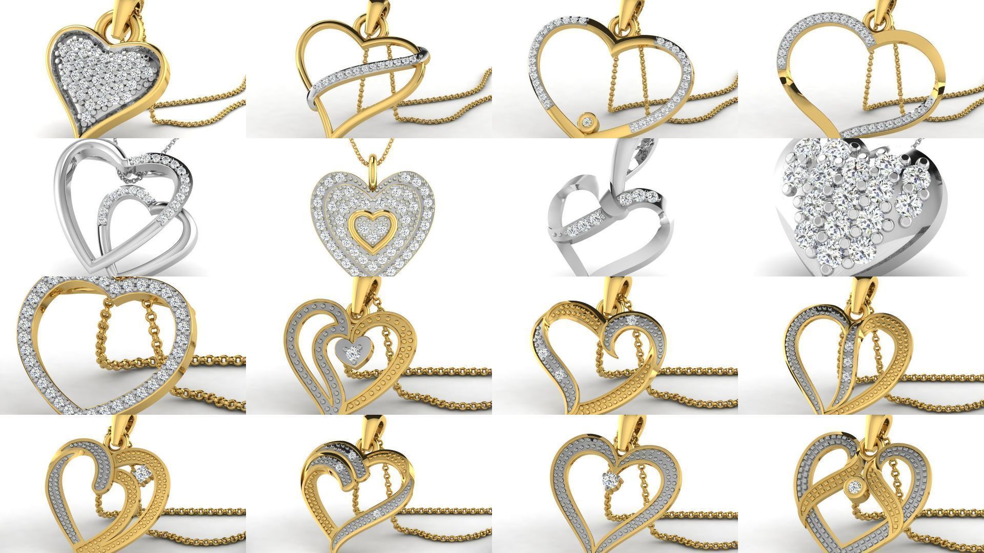 3DM 78 HEART PENDANT 3D Model Collection_2