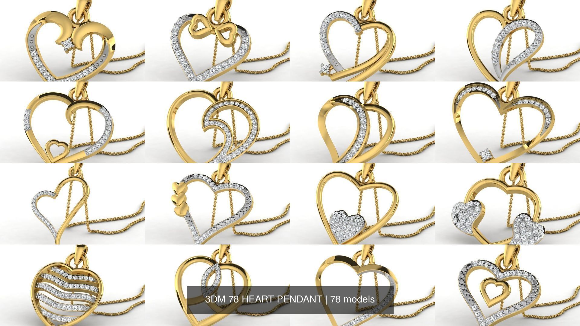 3DM 78 HEART PENDANT 3D Model Collection_3