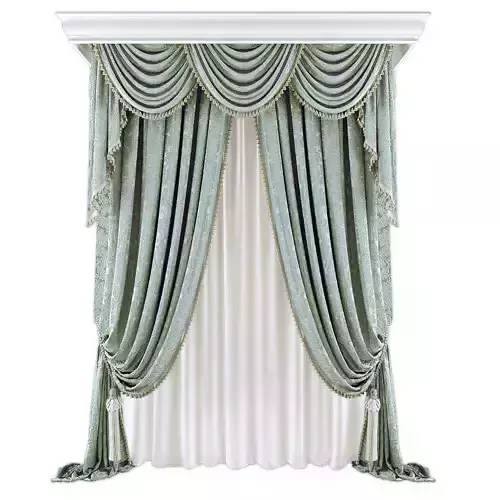 Curtains589 Low-poly 3D model
