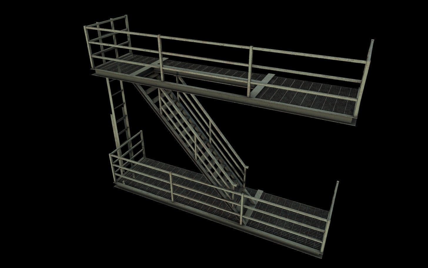 Modular Urban Buildings Pack Low-poly 3D model_52