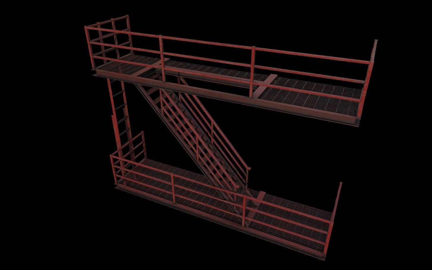 Modular Urban Buildings Pack Low-poly 3D model_50