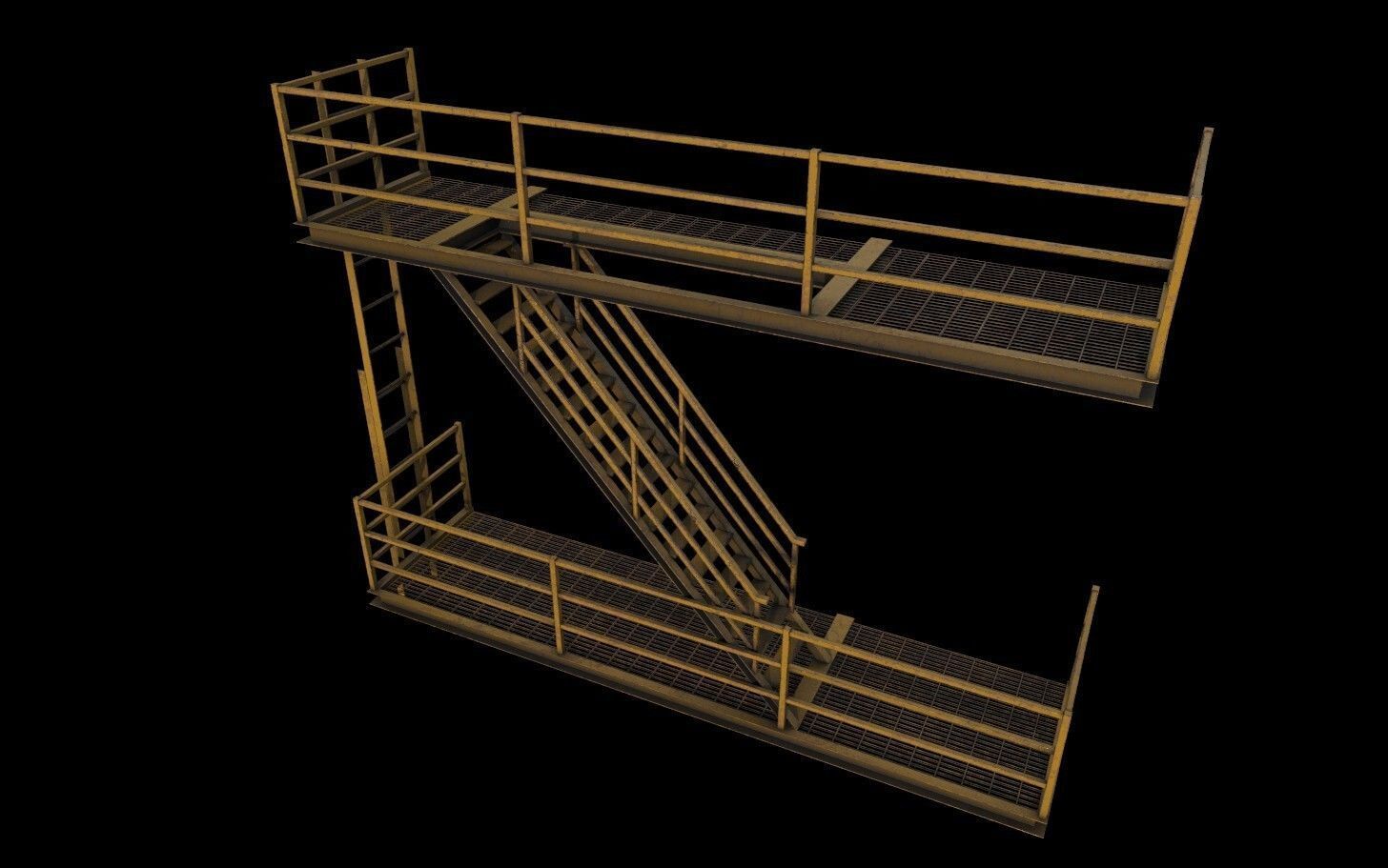 Modular Urban Buildings Pack Low-poly 3D model_48