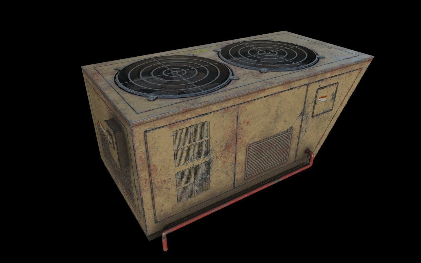 Modular Urban Buildings Pack Low-poly 3D model_42