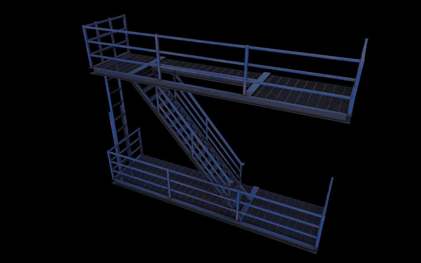 Modular Urban Buildings Pack Low-poly 3D model_49