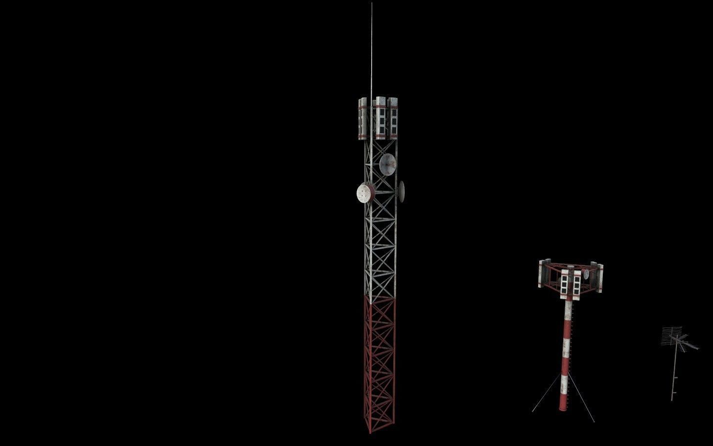 Modular Urban Buildings Pack Low-poly 3D model_31