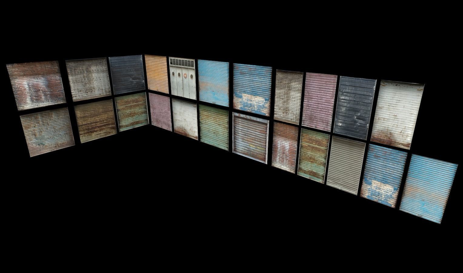 Modular Urban Buildings Pack Low-poly 3D model_57