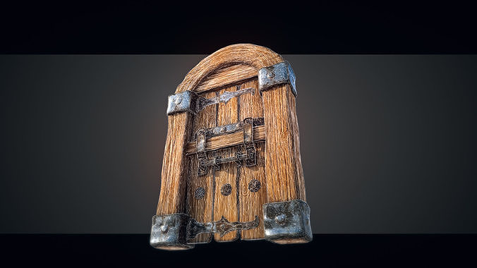 Medieval Gateway Collection 02 Low-poly 3D model 6