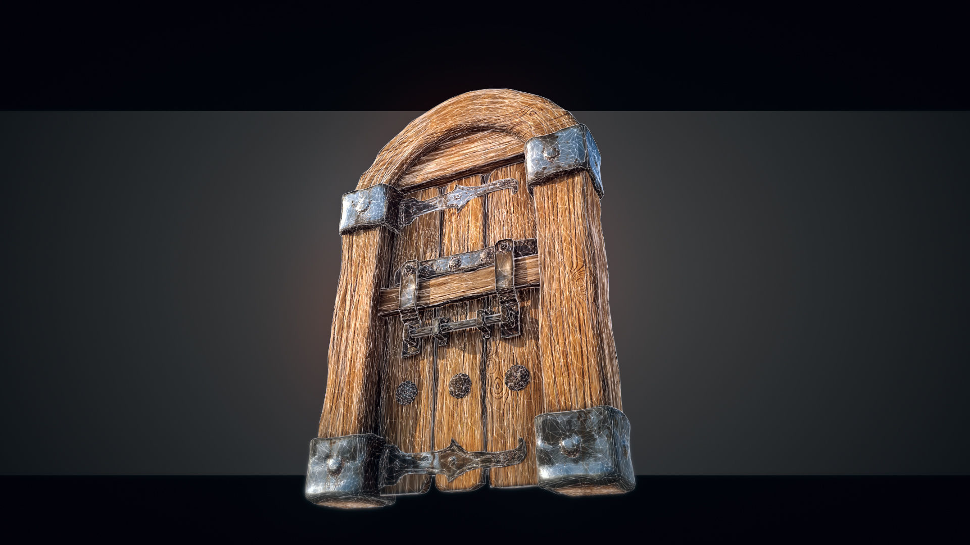 Medieval Gateway Collection 02 Low-poly 3D model_5
