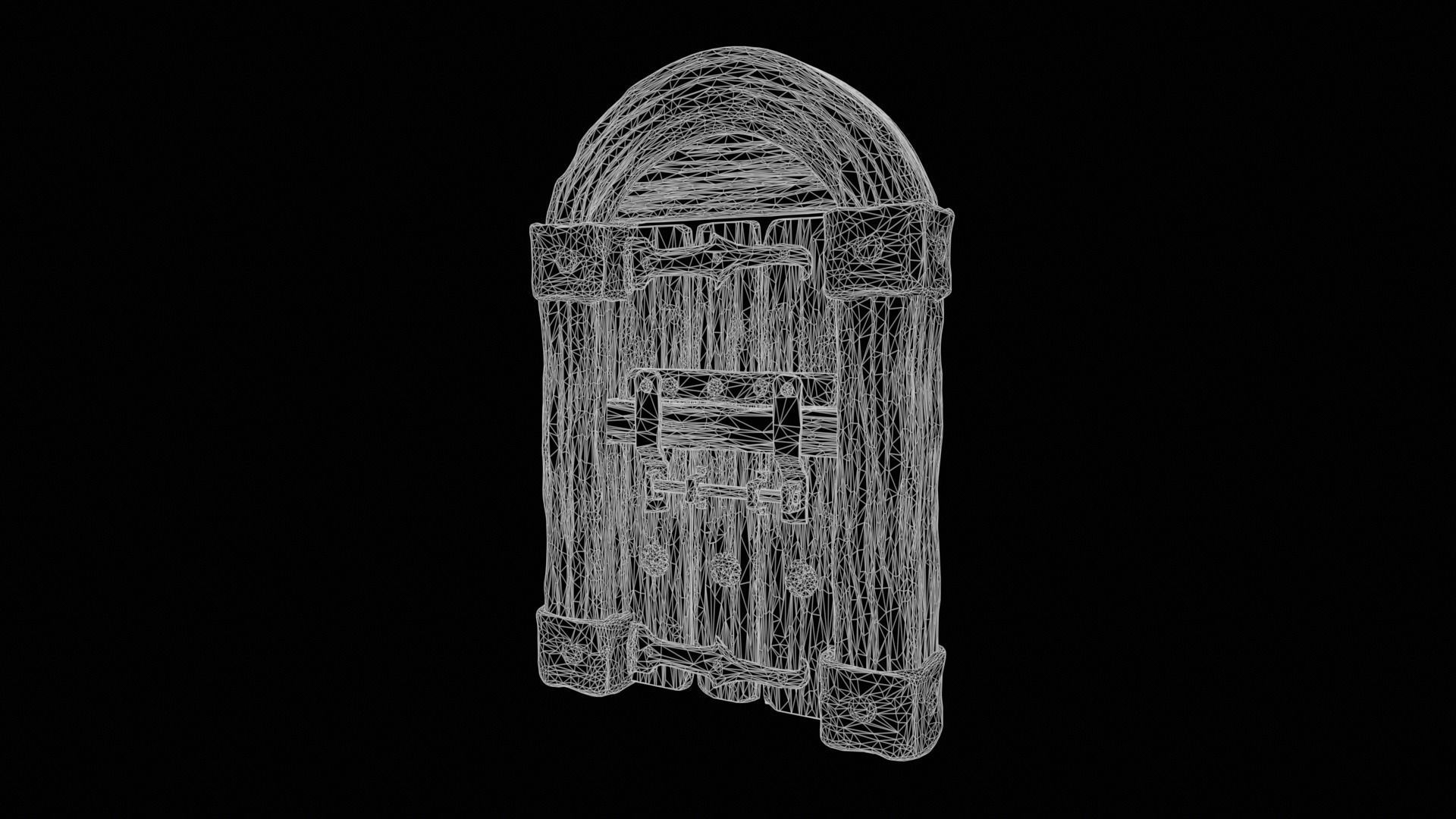 Medieval Gateway Collection 02 Low-poly 3D model_15