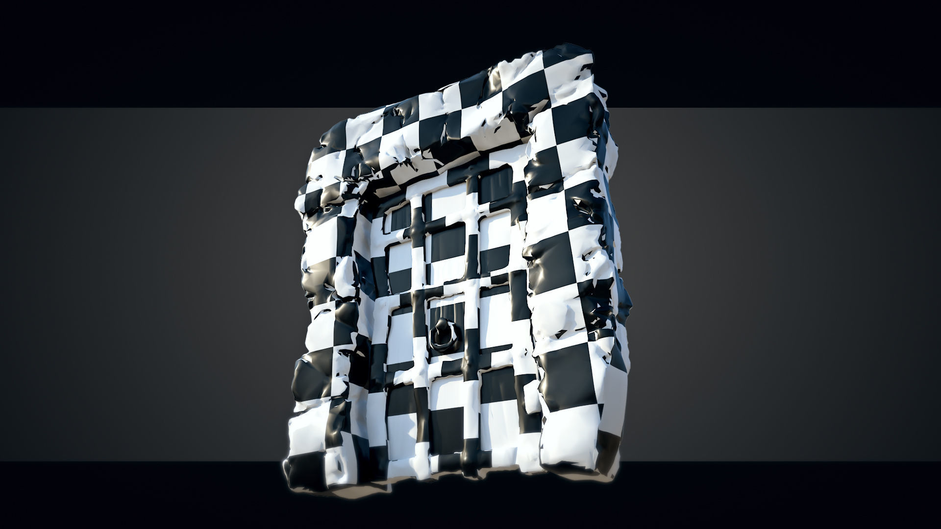 Medieval Gateway Collection 02 Low-poly 3D model_8