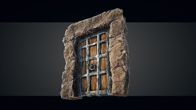 Medieval Gateway Collection 02 Low-poly 3D model 4