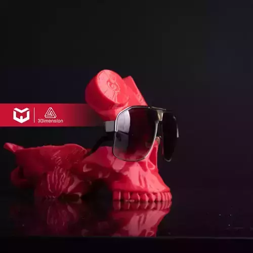 Hellboy Skull Glasses Stand Holder 3D print model