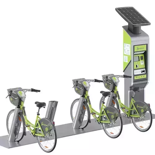 Bike Share Station 3D model