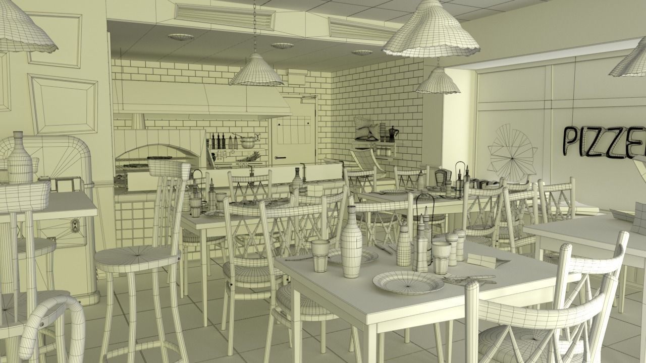 PIZZERIA 3D model_6