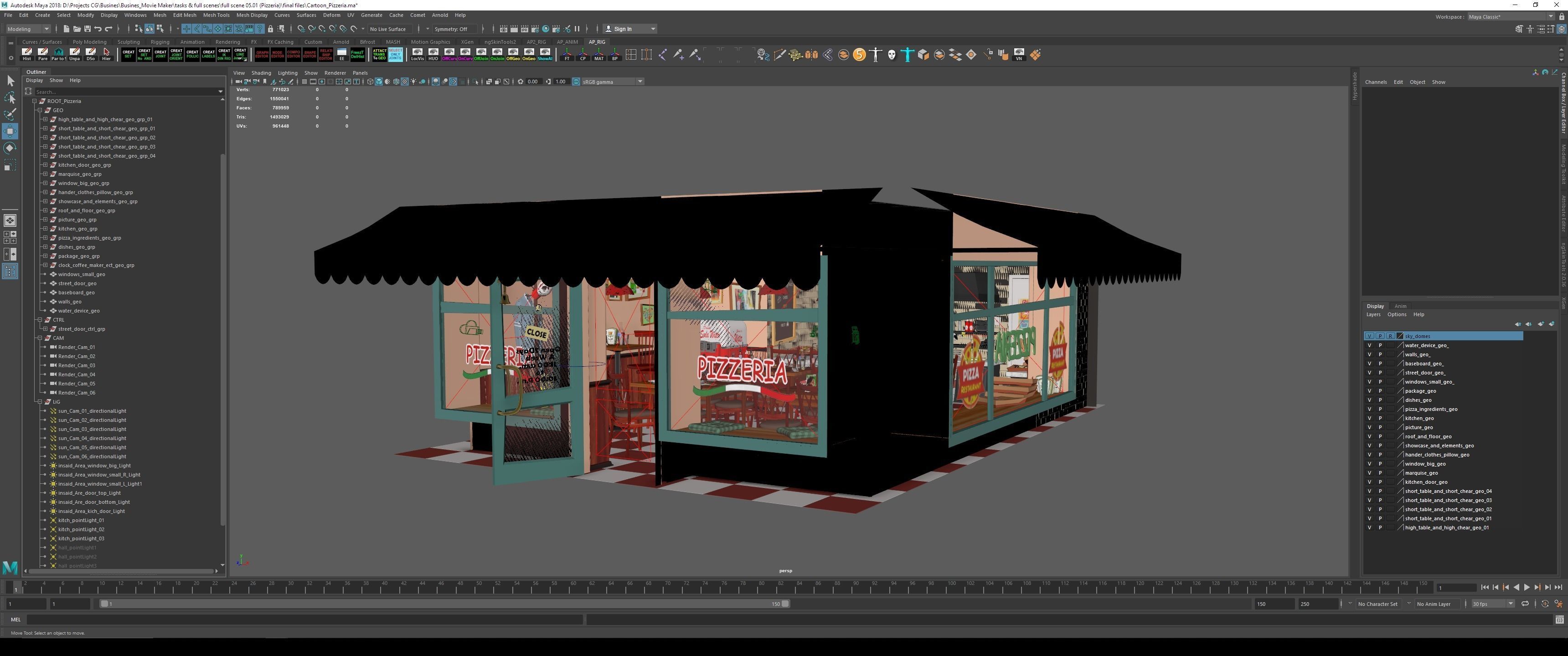 PIZZERIA 3D model_1
