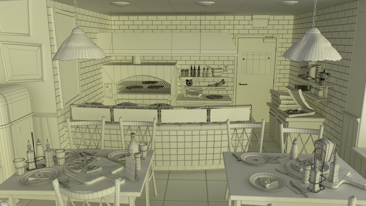 PIZZERIA 3D model_8