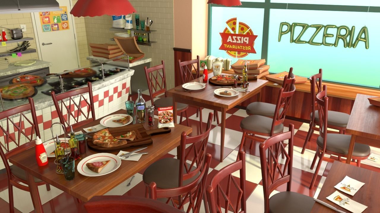 PIZZERIA 3D model_9