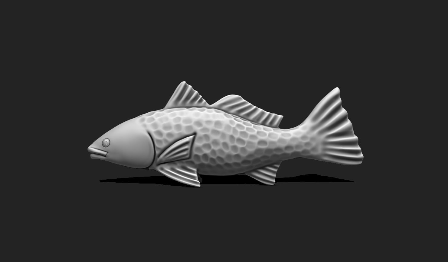 Fish 02 - Pendant - 3D Print - Aquarium 3D print model_1