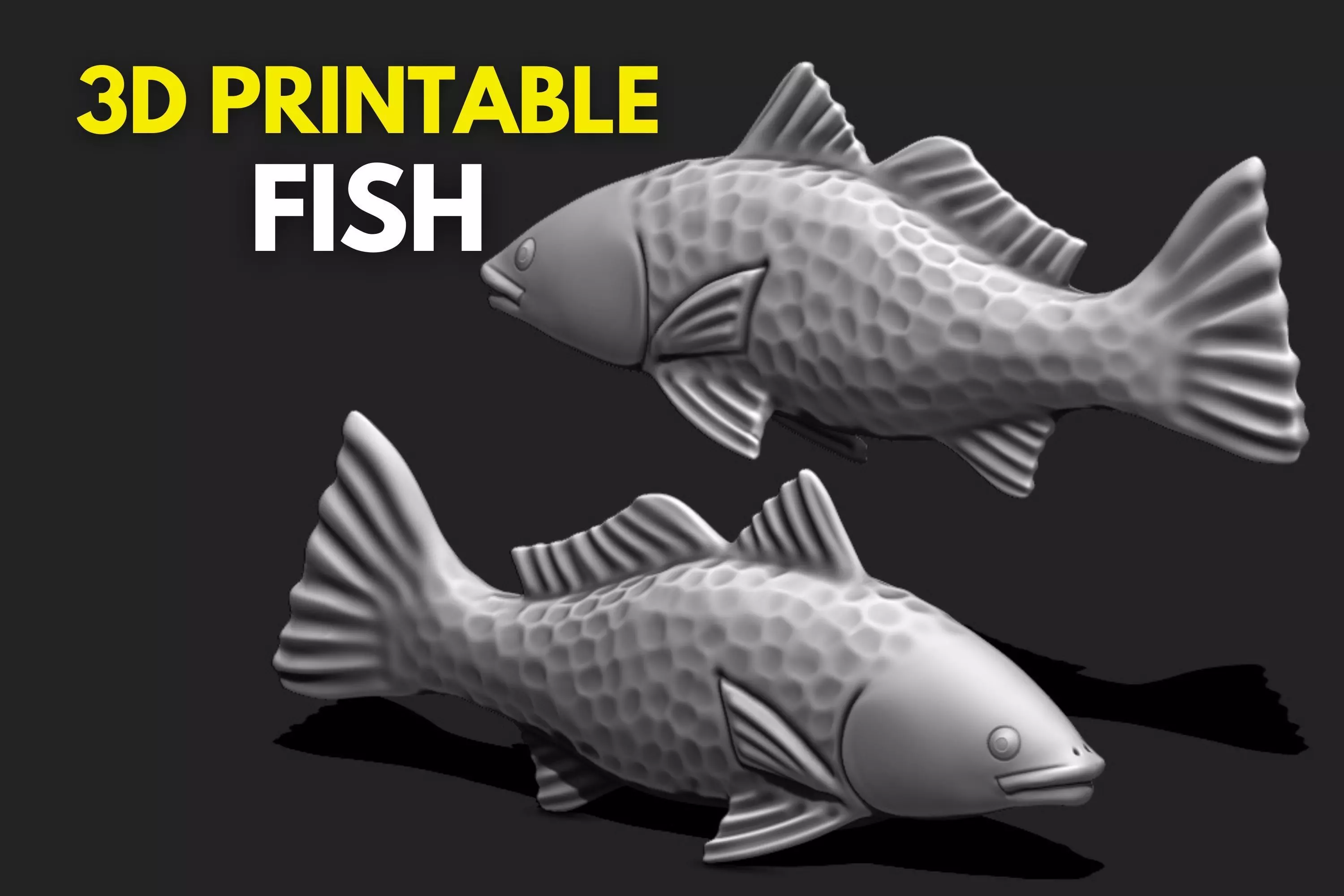 Fish 02 - Pendant - 3D Print - Aquarium 3D print model_0