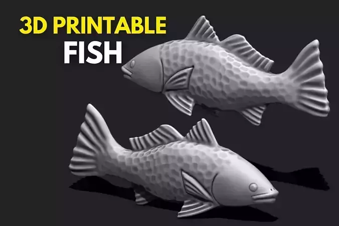 Fish 02 - Pendant - 3D Print - Aquarium 3D print model
