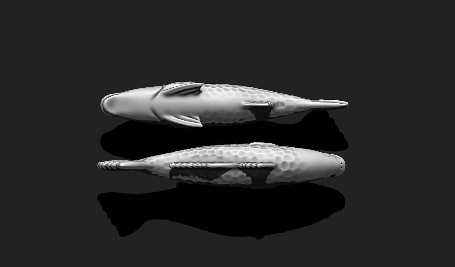 Fish 02 - Pendant - 3D Print - Aquarium 3D print model_13