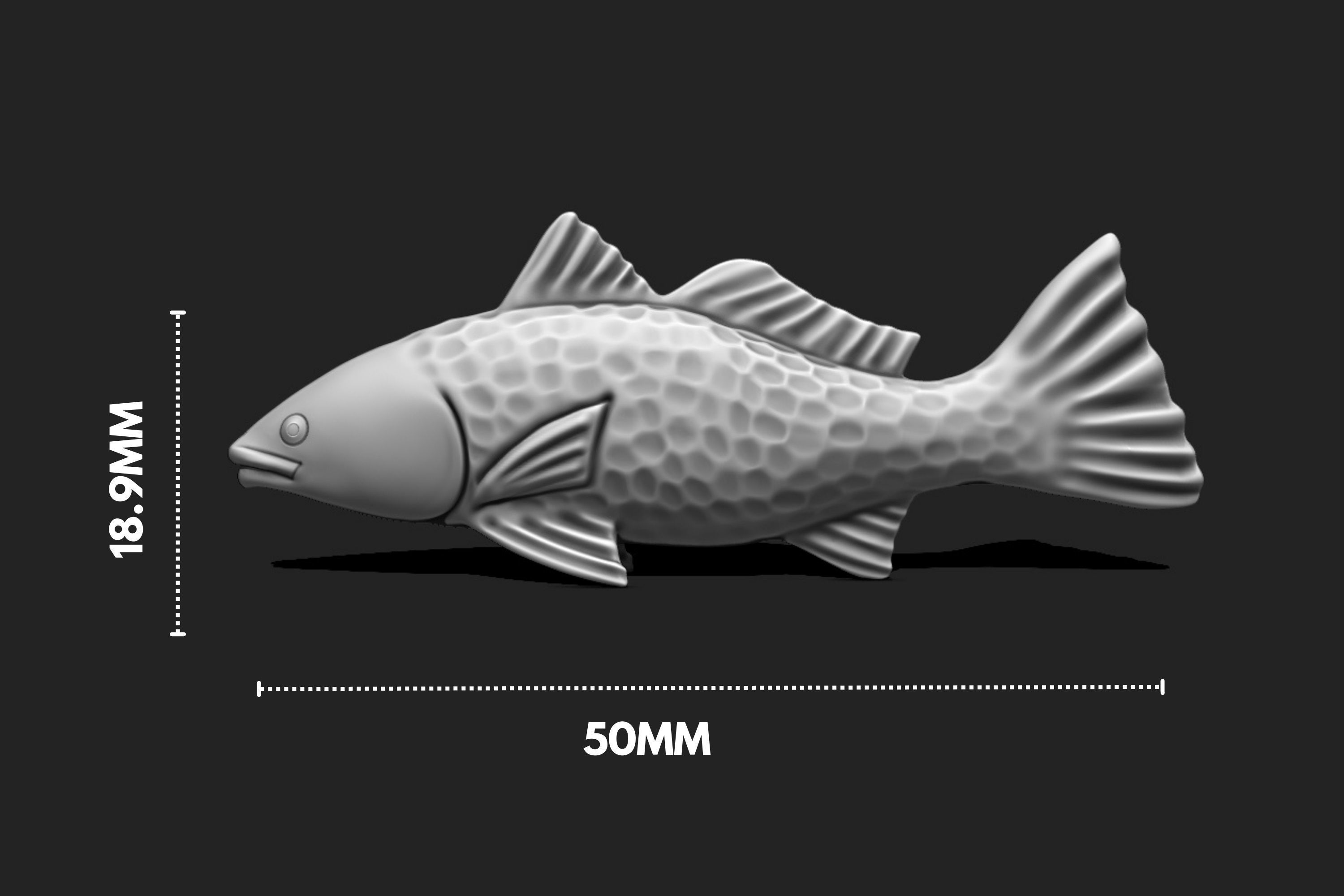 Fish 02 - Pendant - 3D Print - Aquarium 3D print model_8