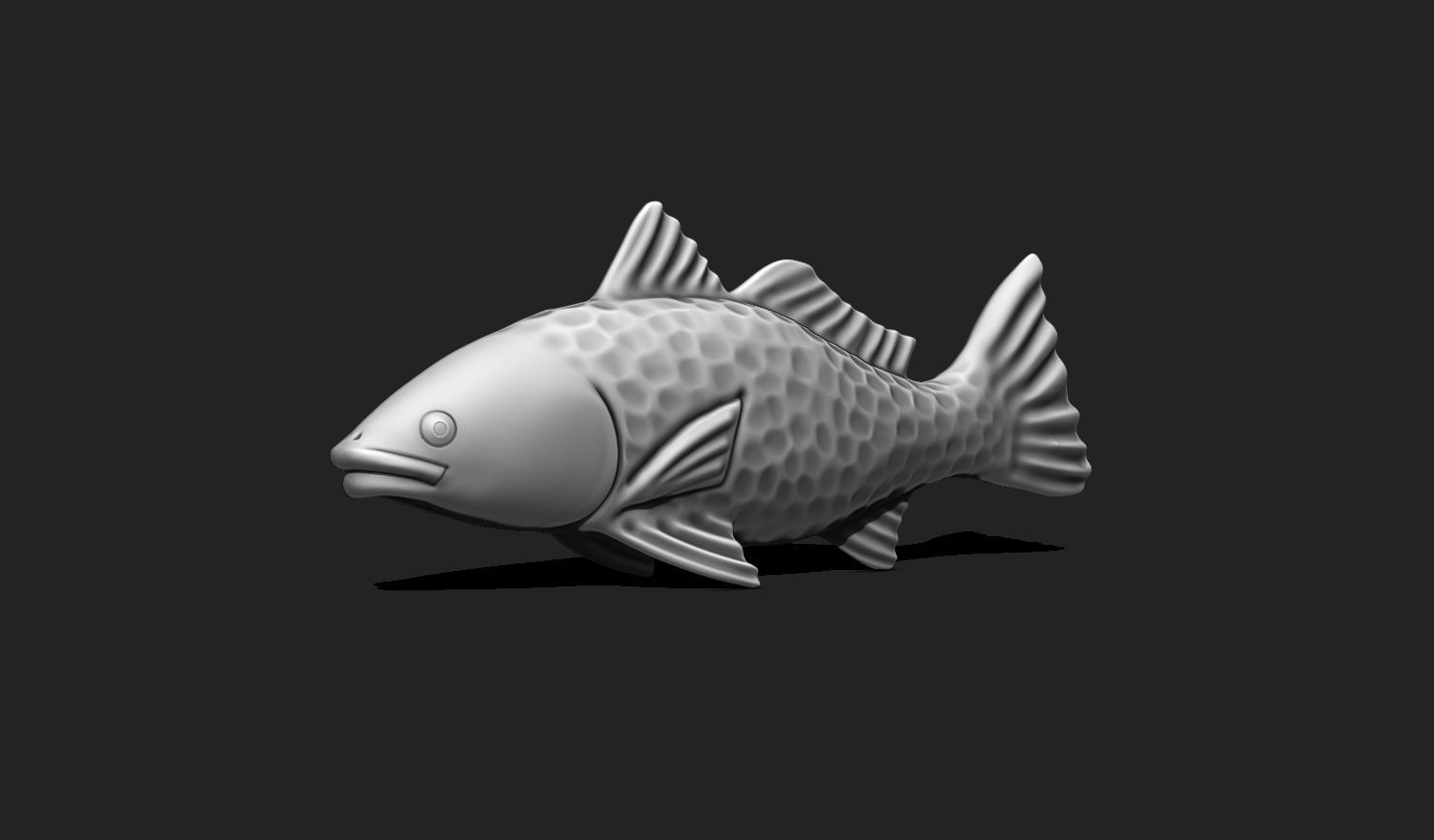 Fish 02 - Pendant - 3D Print - Aquarium 3D print model_11