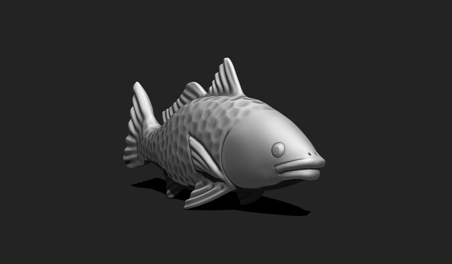 Fish 02 - Pendant - 3D Print - Aquarium 3D print model_4