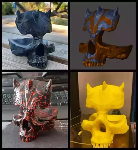 Skull Glasses Stand Holder Darth Maul  puls MMU model 3D print model