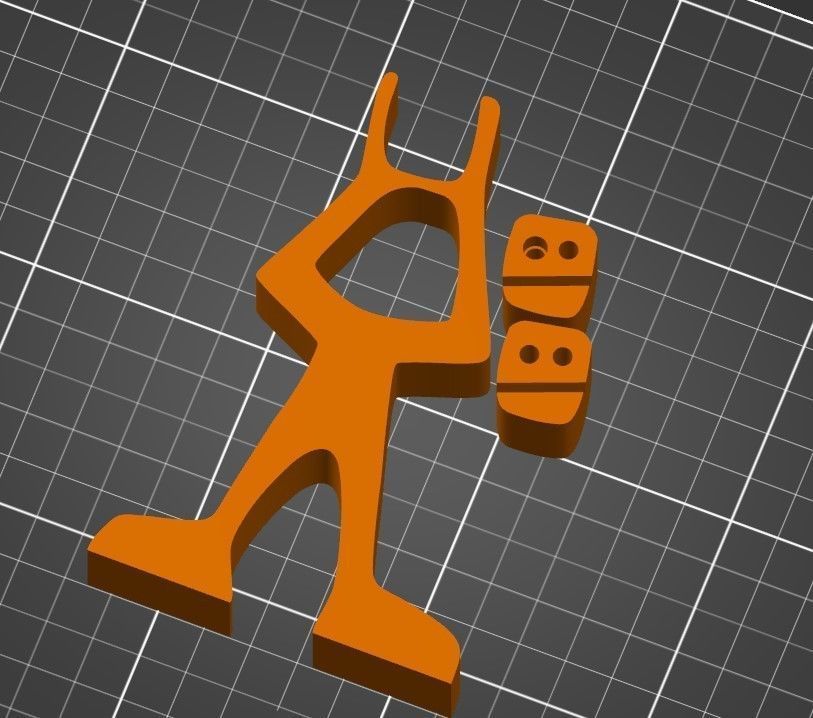 SCULPTURE OF A CRAZY MAN STL and SVG 3D print model_2