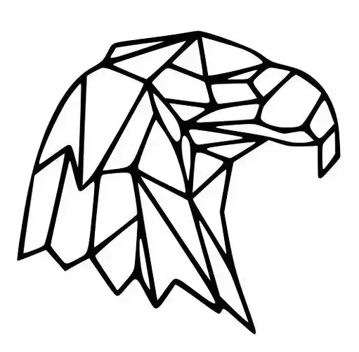 Eagle 2D Wall Art 3D print model