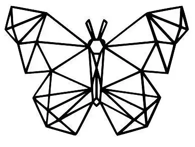 Butterfly 2D Wall Art 3D print model