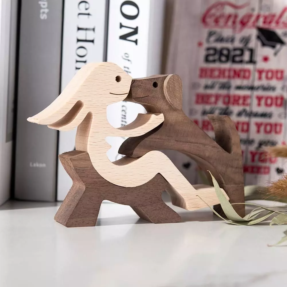 SCULPTURE LOVE OF GIRL AND DOG  STL and SVG 3D print model_0