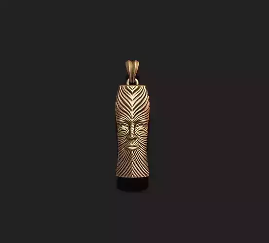 Face african mask maori pendant 3D print model