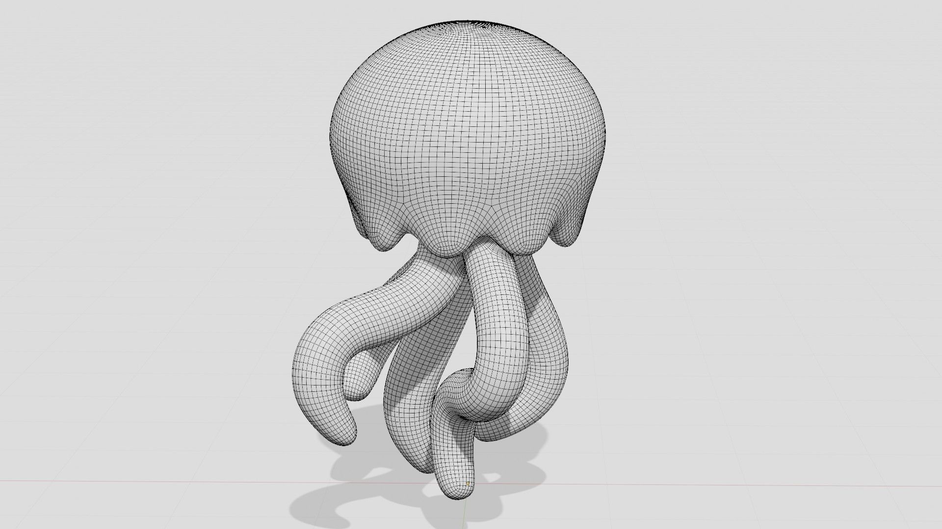 Lilac jellyfish 3D model_1