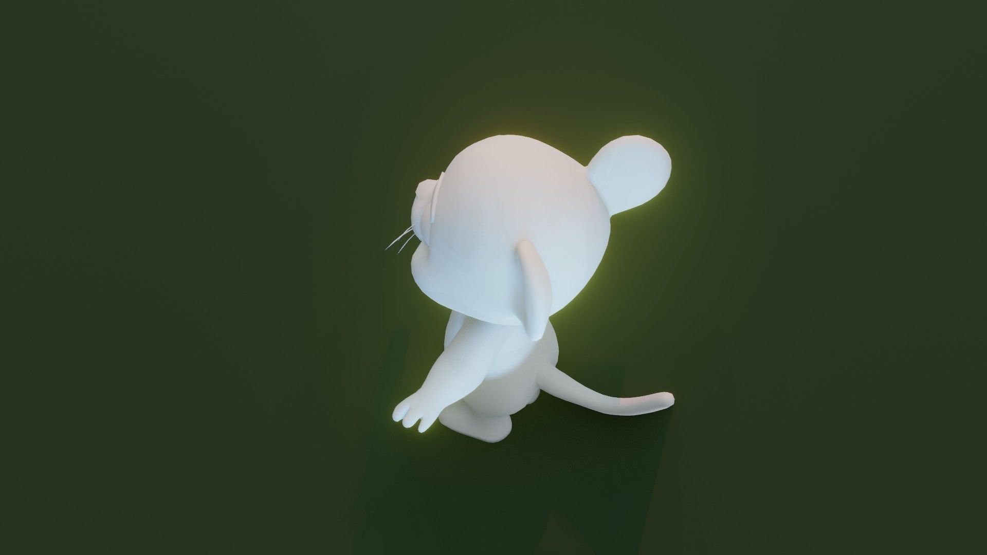 Cartoon Tiger Animated and Rigged Base Mesh 3D Model Low-poly 3D model_14