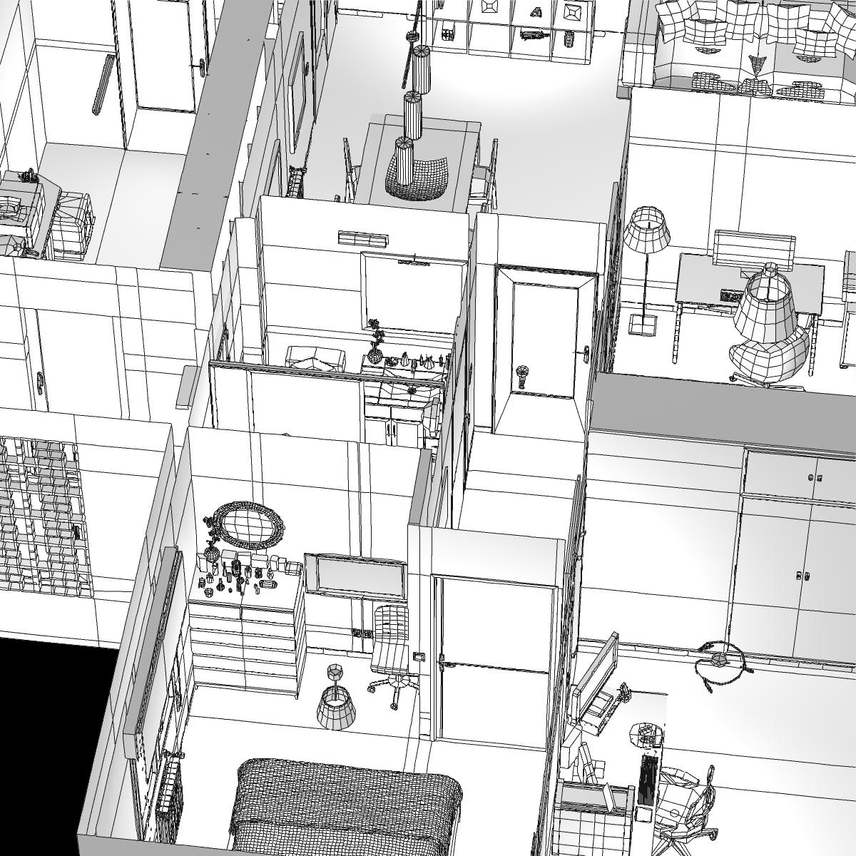 Entire apartment 3D model_20