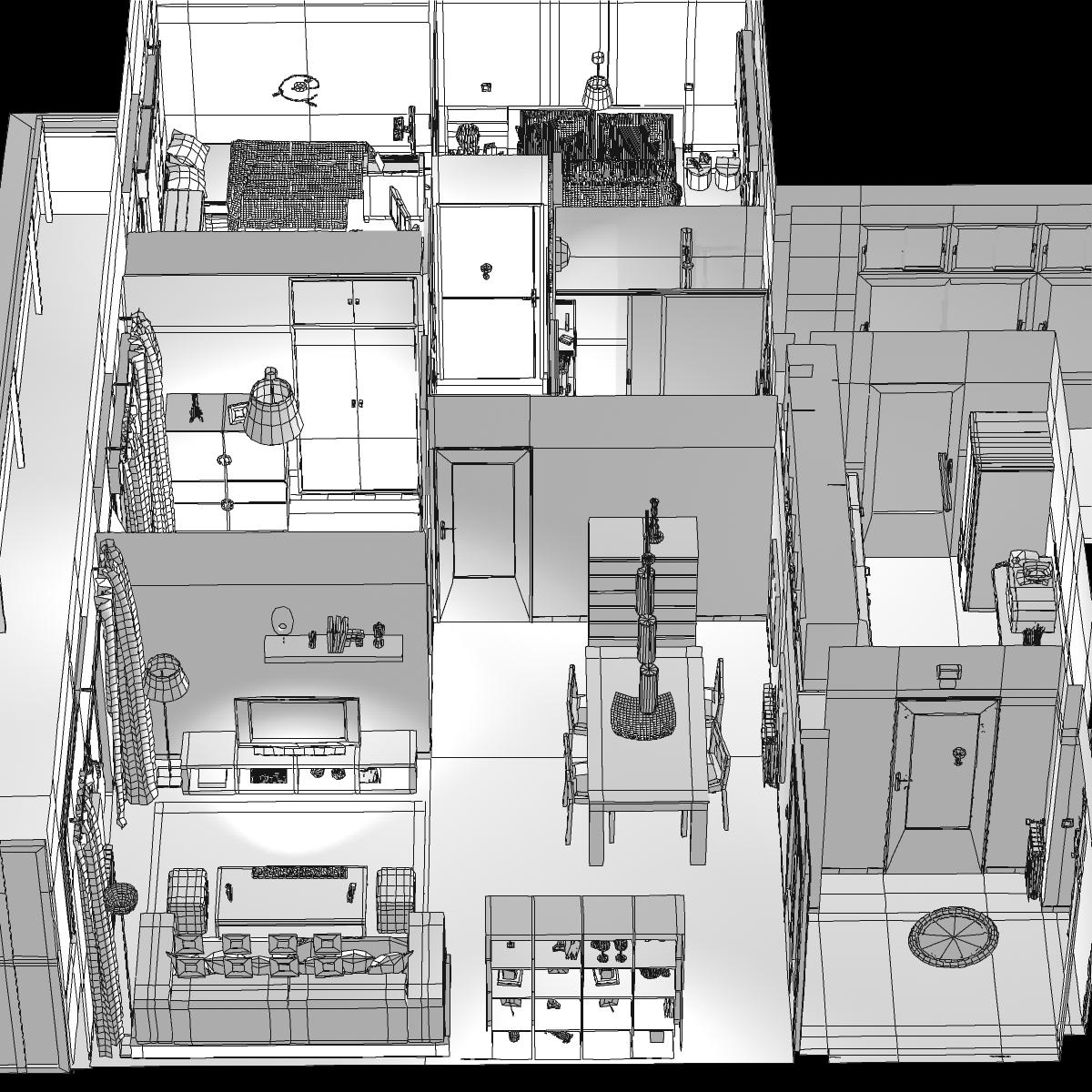 Entire apartment 3D model_18