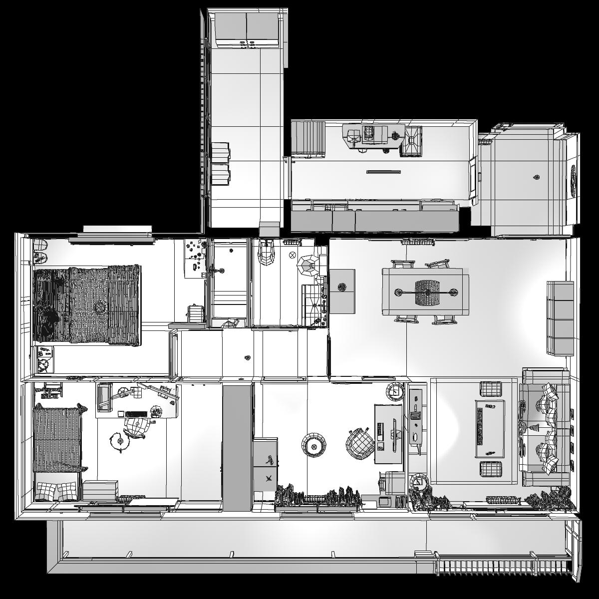 Entire apartment 3D model_9