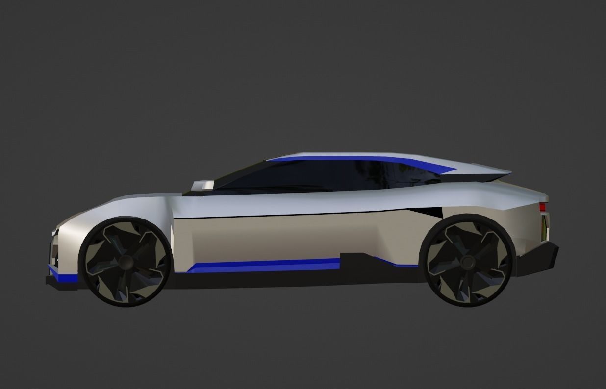 Hiphi Z  Low-poly 3D model_7