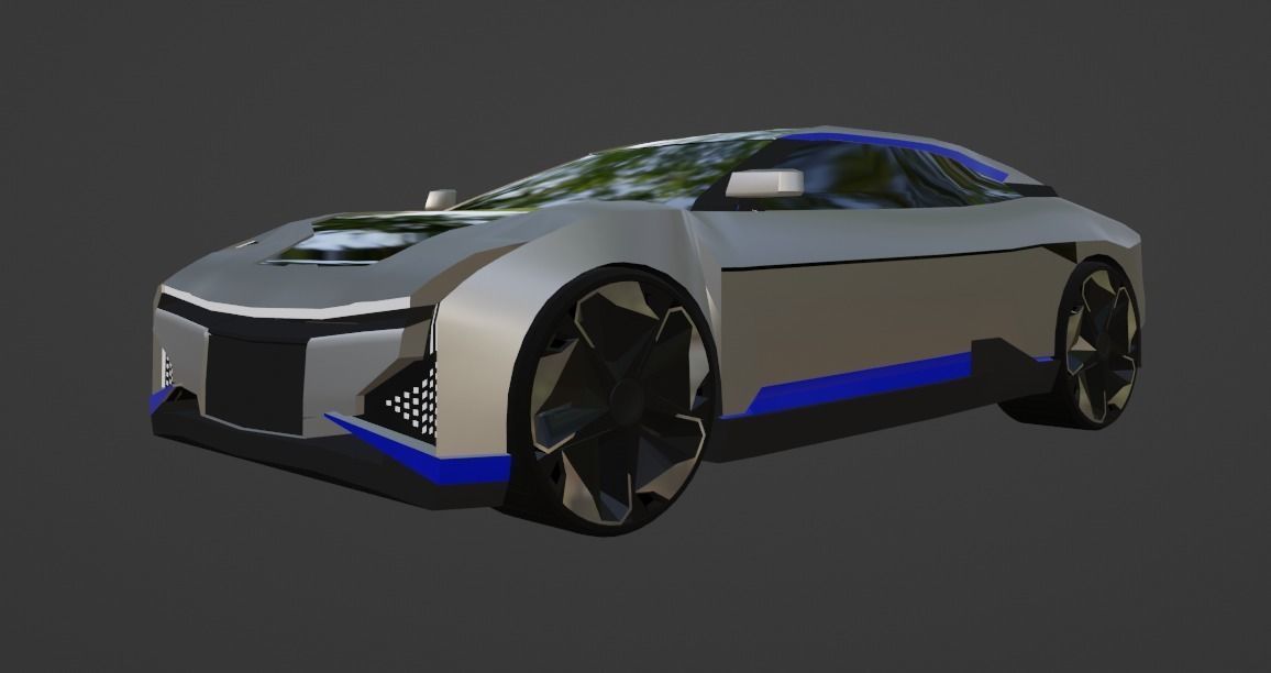 Hiphi Z  Low-poly 3D model_10