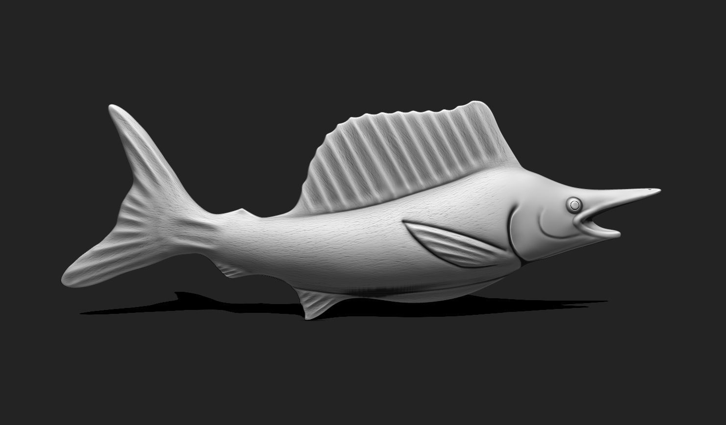 Fish 03 - Pendant - 3D Print - Aquarium 3D print model_7