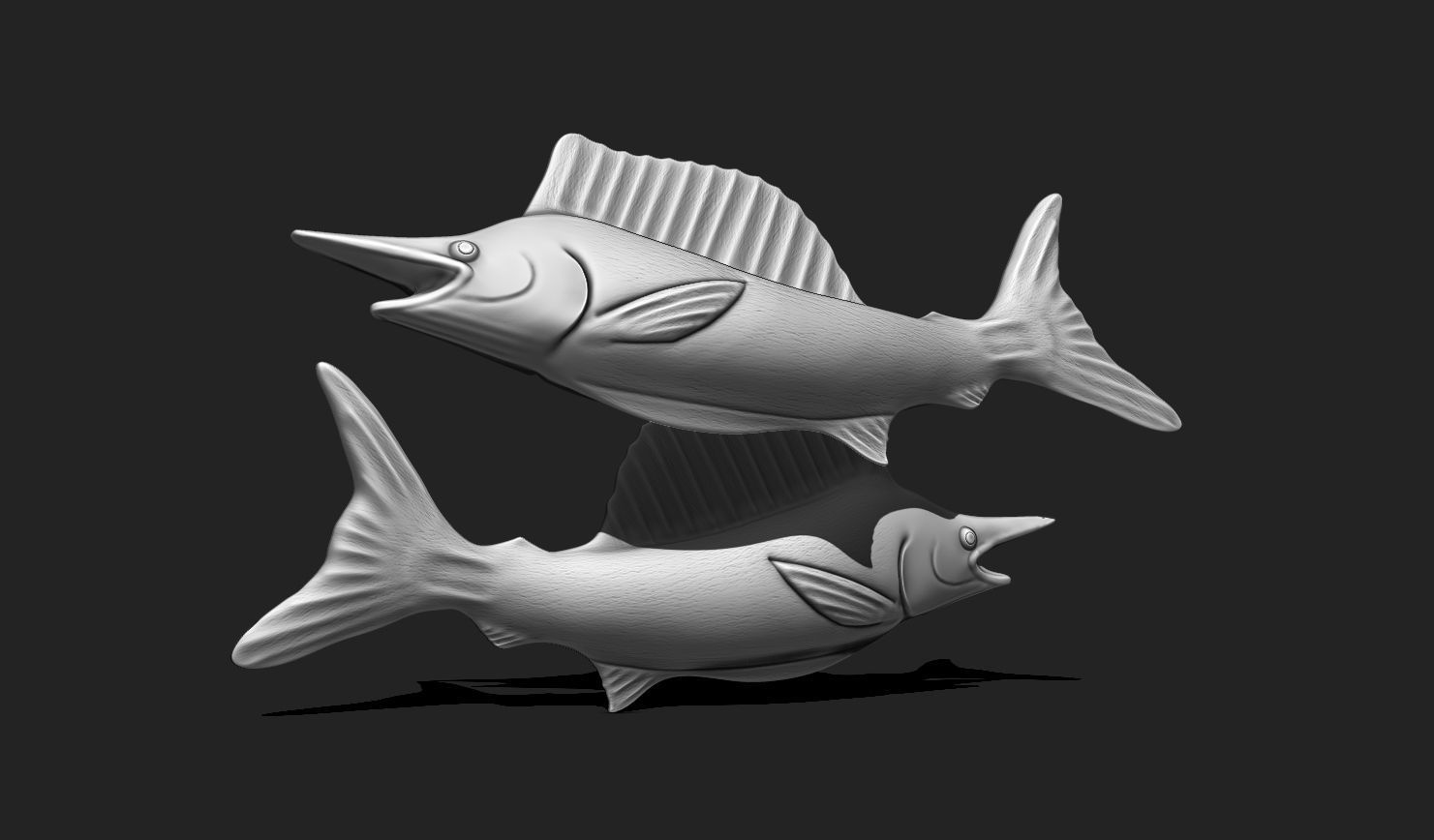 Fish 03 - Pendant - 3D Print - Aquarium 3D print model_13