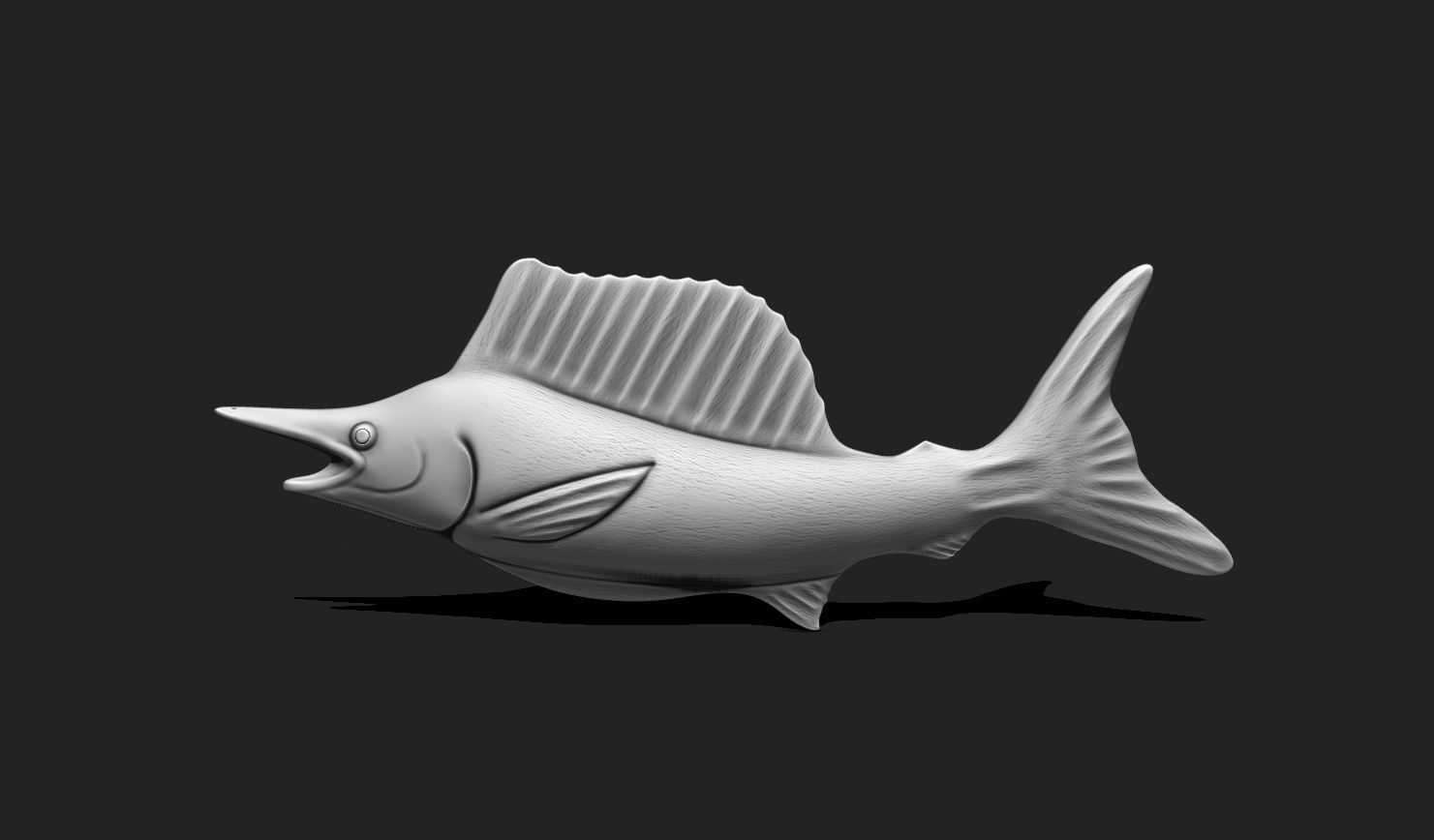 Fish 03 - Pendant - 3D Print - Aquarium 3D print model_1