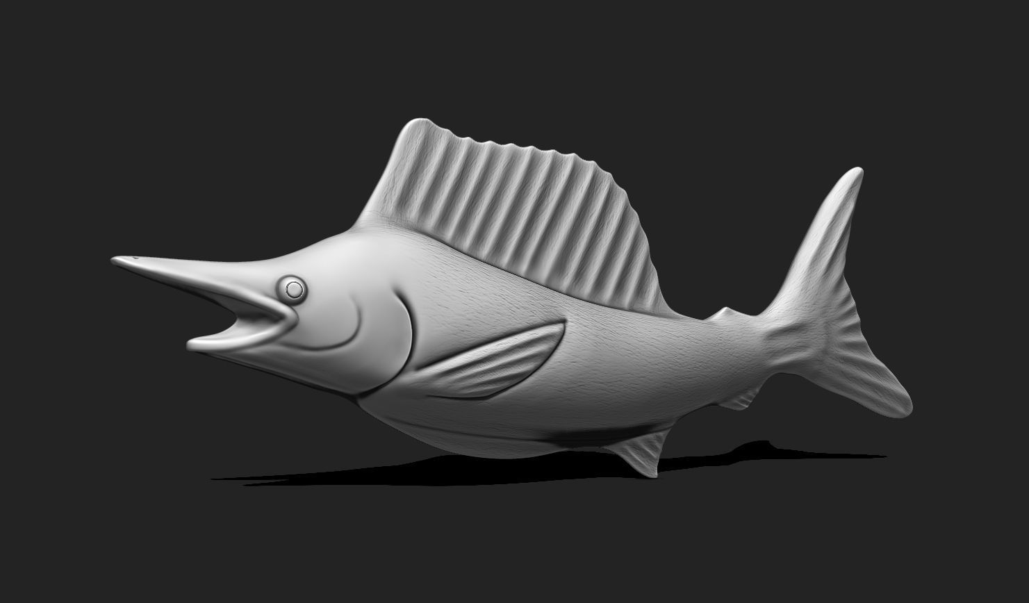 Fish 03 - Pendant - 3D Print - Aquarium 3D print model_2