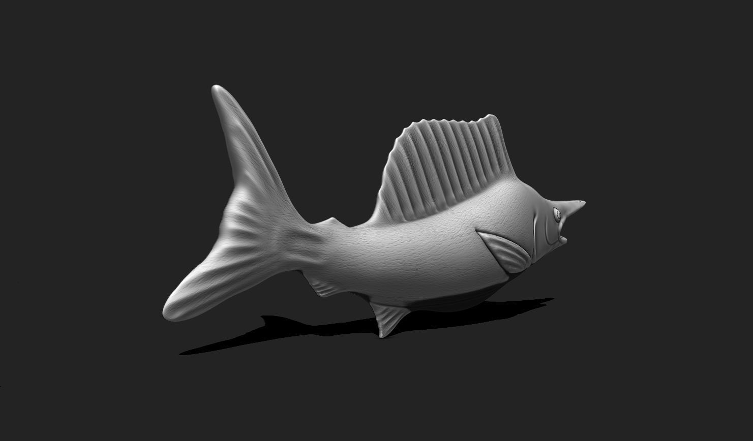 Fish 03 - Pendant - 3D Print - Aquarium 3D print model_8