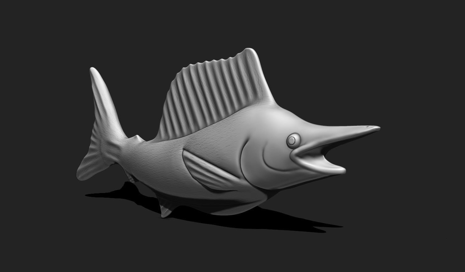 Fish 03 - Pendant - 3D Print - Aquarium 3D print model_5